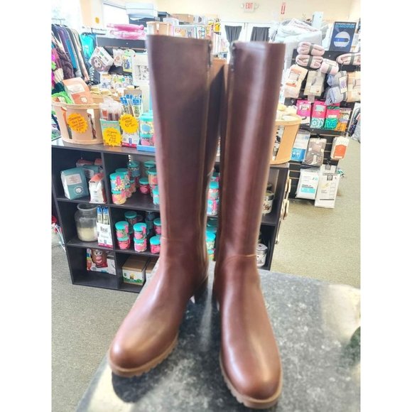 Timberland Women's Banfield Tall Waterproof Riding Boot, Size 7 - Picture 5 of 9